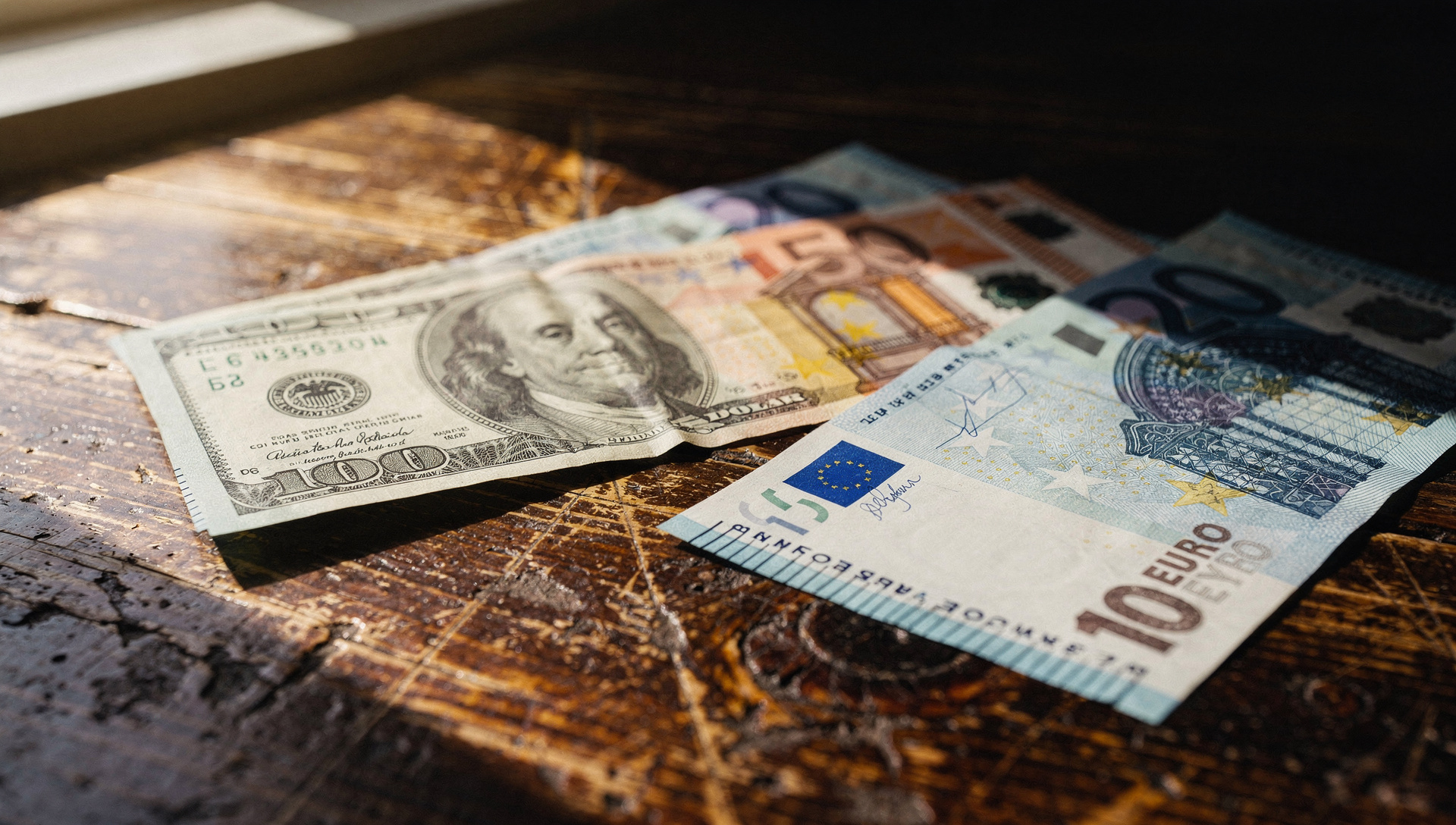 El euro cae a mínimo desde julio: EE.UU. supera PMI europeo récord