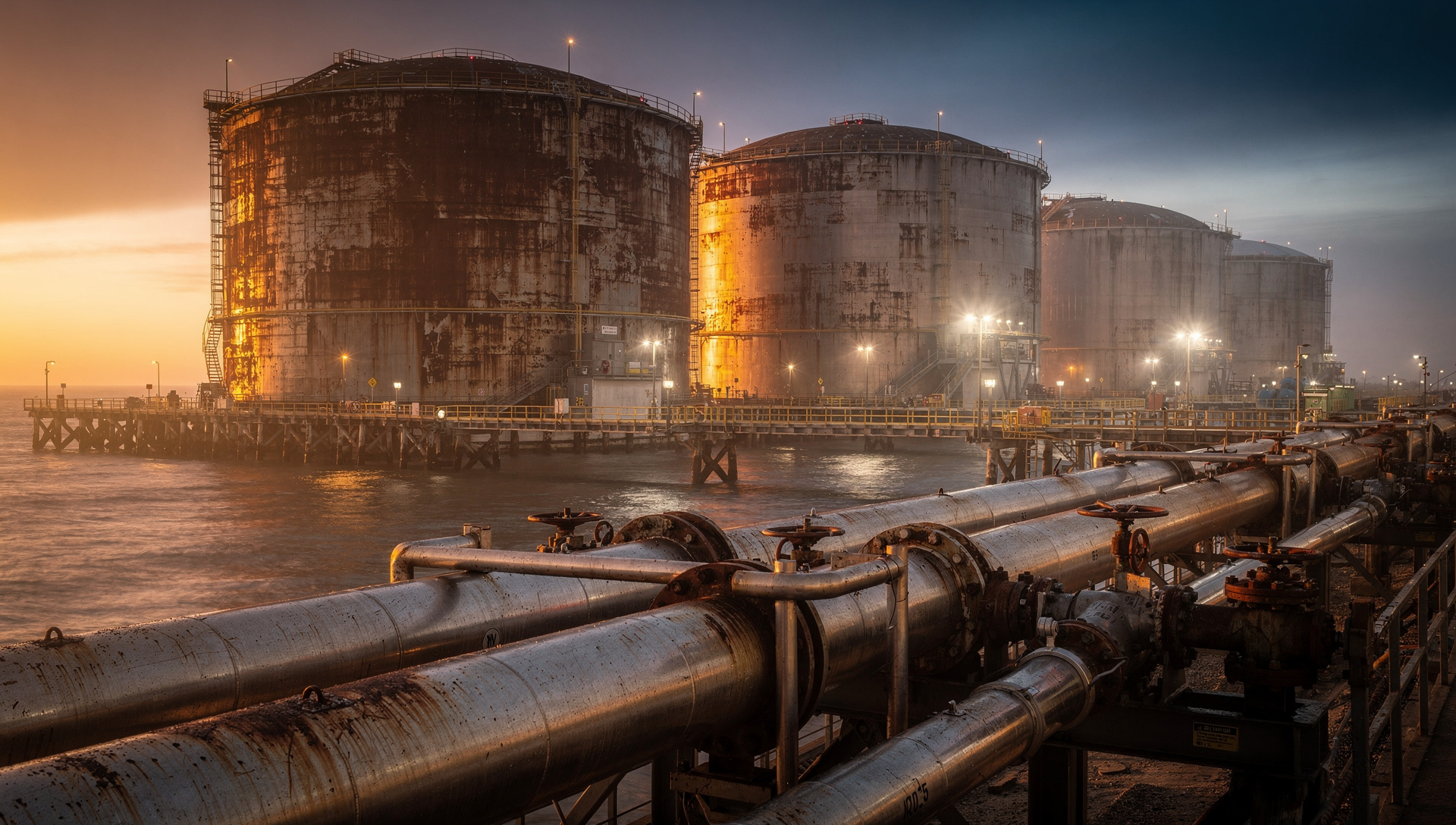 Brent cede a $105,86 tras tocar $108 por ataque hutí a Yanbu