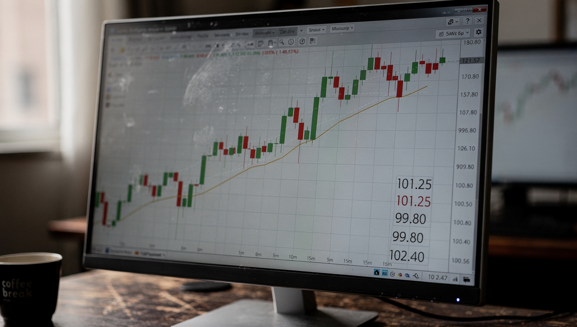 Semiconductores caen y energía sube con Brent a $104