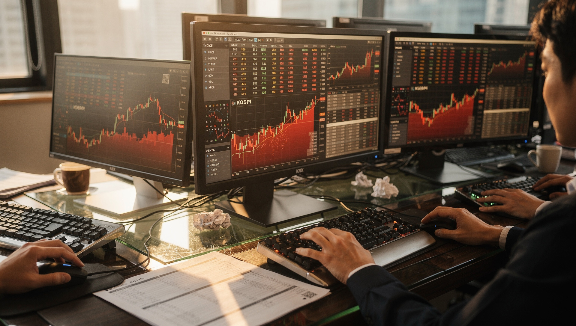 Contagio tech desata venta masiva en Kospi que cae 8% y dispara sidecar
