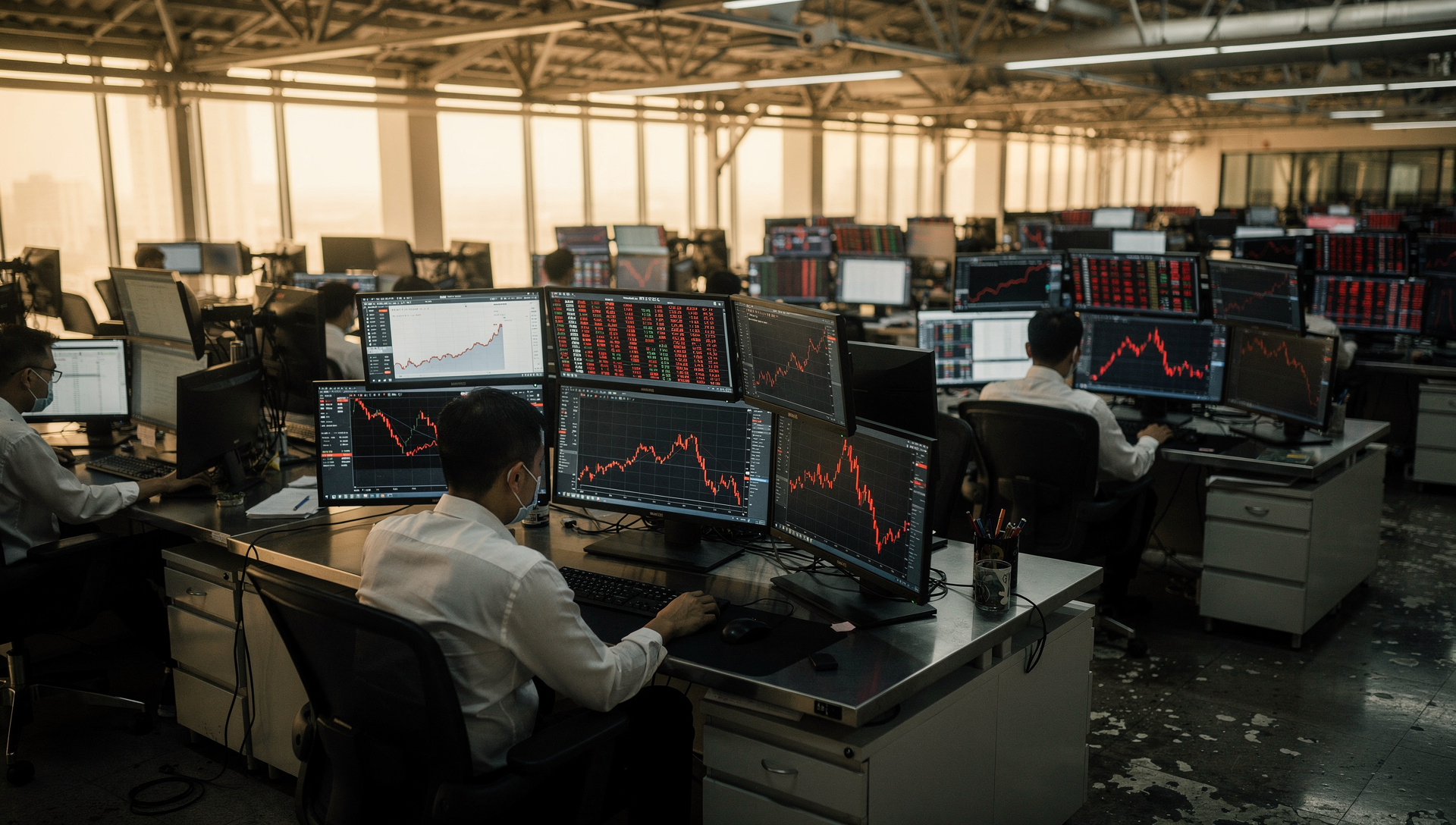 Nasdaq cae 2,6% pero bonos tocan mínimos de un mes en huida a refugio